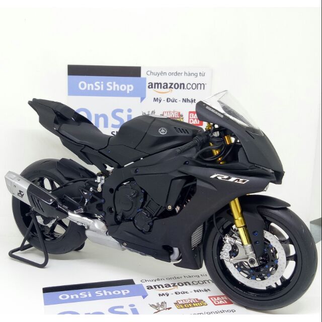 YAMAHA R1M ĐEN NHÁM 1/12 TAMIYA MÔ HÌNH XE MOTO ĐỘ