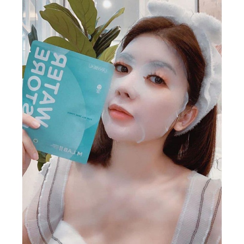 Mặt nạ sợi tre Mlab Màu Xanh cấp ẩm- Sơn Tùng MTP-Chính hãng LanyBeau | BigBuy360 - bigbuy360.vn