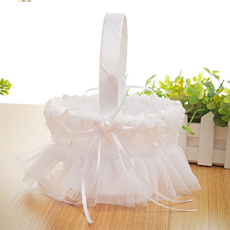 Giỏ Hoa Hồng Dùng Trang Trí Đám Cưới Thiết Kế Dễ Thương