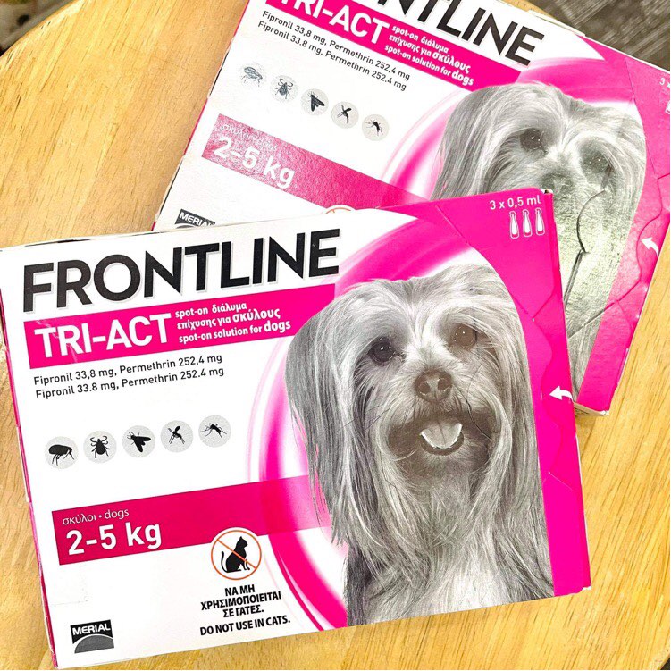 Thuốc nhỏ gáy trị ve rận Frontline Plus cho chó mèo ( 1 tuýp )