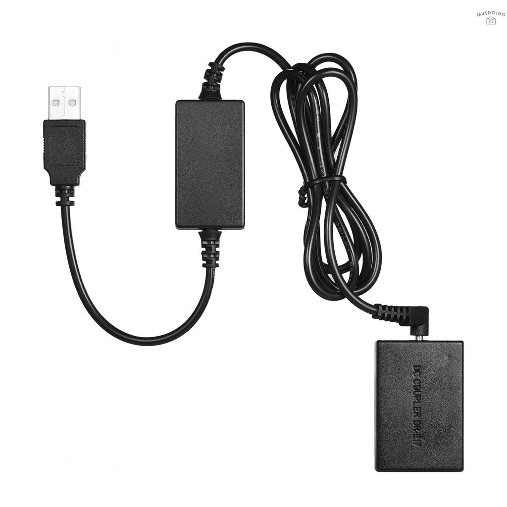 Bộ Chuyển Đổi Pin Andoer 5v Usb Sang Lp-E17 Cho Máy Ảnh Canon Eos M3 / M5 / M6