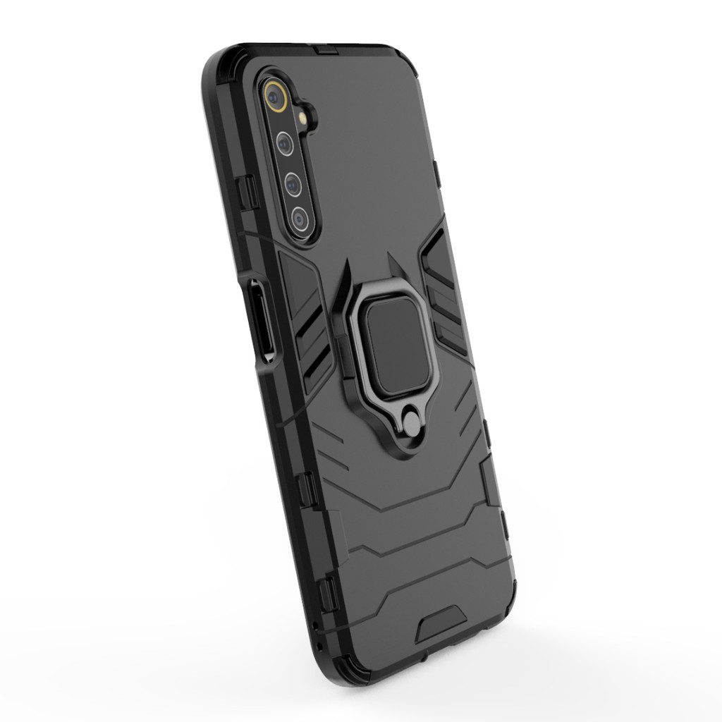 Ốp lưng Realme 6 Pro chống sốc Iron Man Iring cao cấp siêu bền giá đỡ mặt lưng