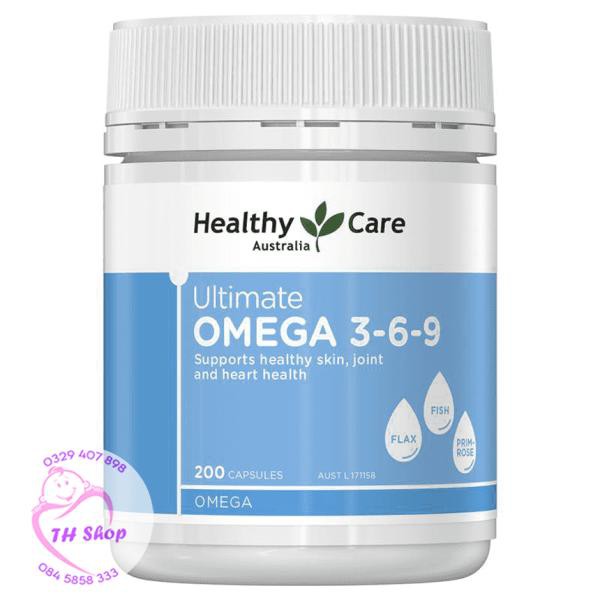 Viên Uống Healthy Care Omega 369 200 Viên Bổ Sung Omega 369 Tốt Cho Mắt Tim Và Não - Omega 369 Healthy Care