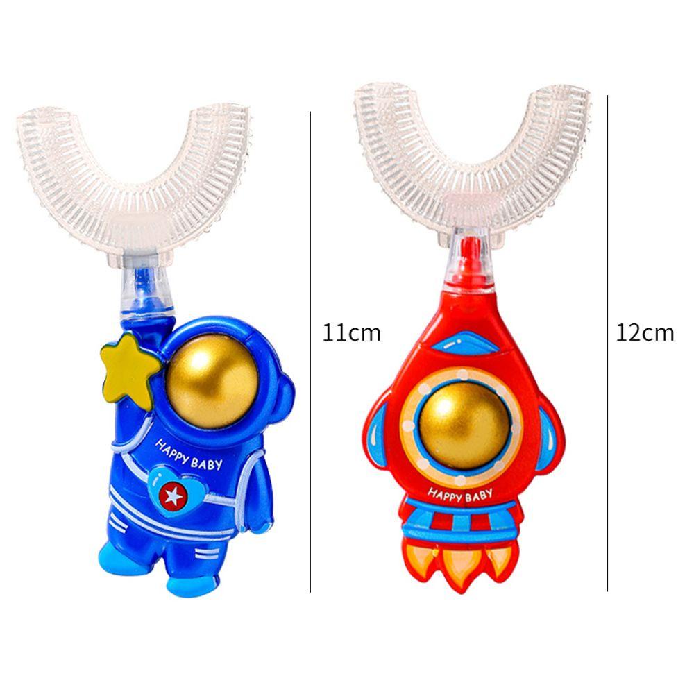 Bàn Chải Đánh Răng AUGUSTINA Mềm Mại Xoay 360 Độ Hình Chữ U Cho Bé