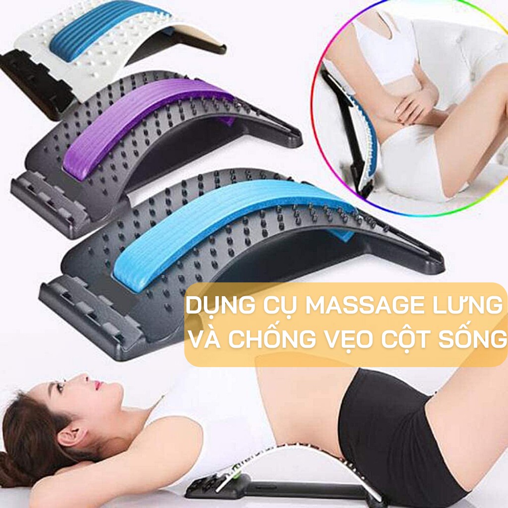 Dụng Cụ Massge Lưng 69 HẠT Mát xa, Khung nắn chỉnh cột sống và matxa lưng