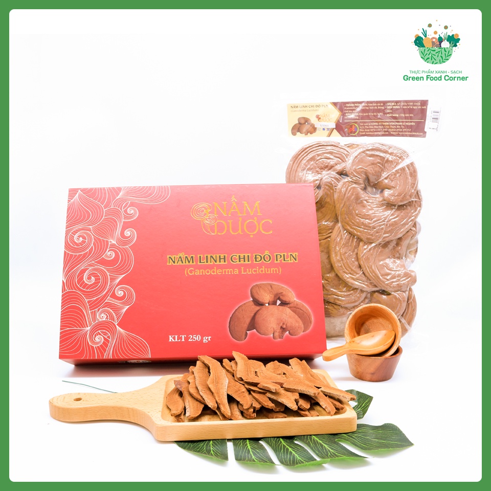 Nấm Linh Chi Nguyên Tai Hộp 250g - PLN - Nấm Linh Chi Giống Việt Nam Vị Đắng Nhẹ