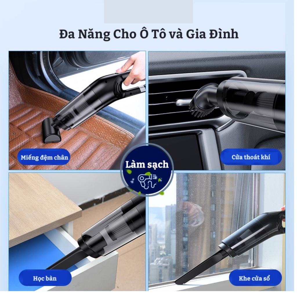 Máy hút bụi cầm tay không dây ,máy hút bụi nệm , máy hút bụi sàn nhà , ô tô Vacuum Cleaner 18000PA DDRADON 2023