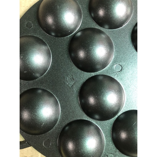 Khuôn bánh khọt gang chống dính nấp inox hãng Vạn Lợi hàng đẹp sắc xảo