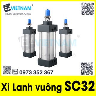 Xi lanh khí nén SC 32 SC32 SC32x25 SC32x50 SC32x75 SC32x100 SC32x125 SC32x150 SC32x175 SC32x200 SC32x250