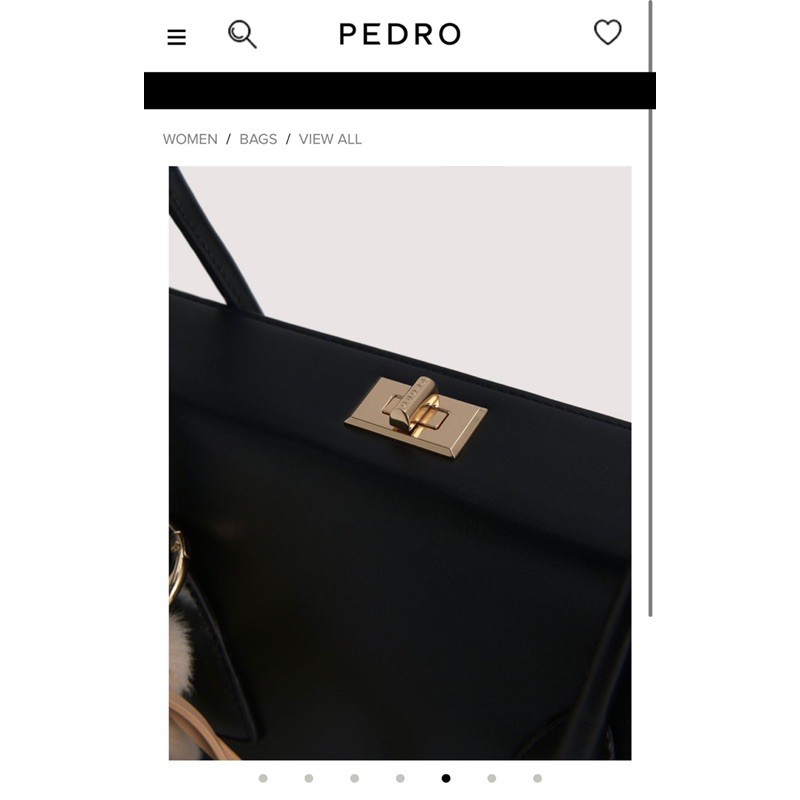 Túi P.e.d.rio đen kèm ví