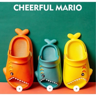 Super soft and lightweight high-end cute shark-style baby slippers