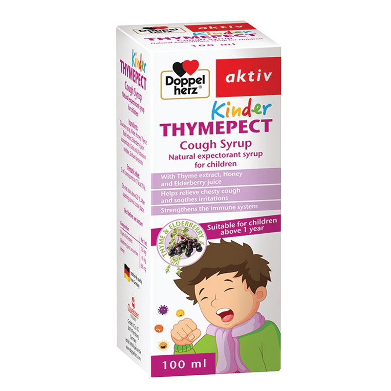 Siro Ho cho bé Doppelherz Aktiv Kinder Thymepect Cough Syrup (Chai 100ml)