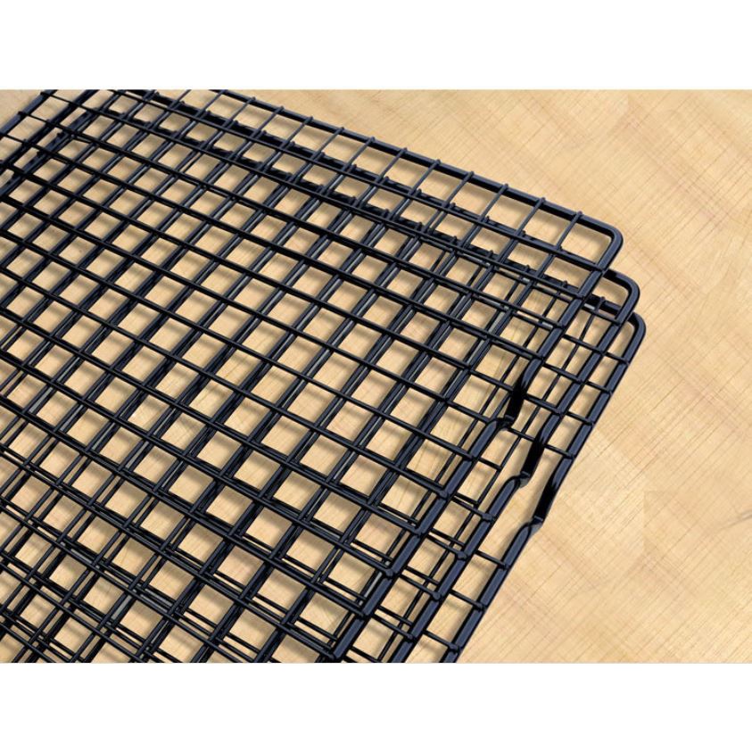 Vỉ hong bánh 1 tầng bằng inox đen