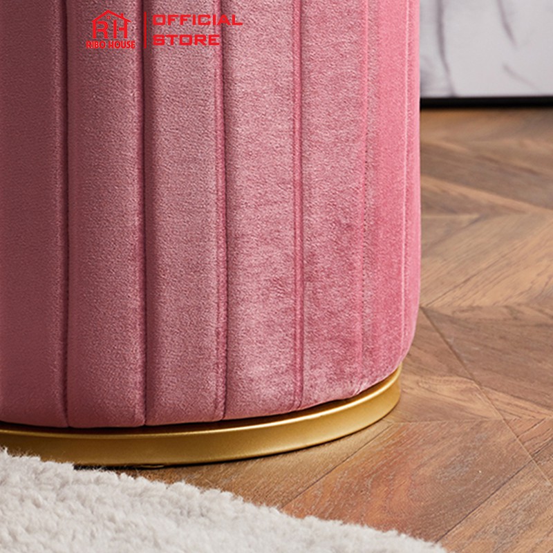 Đôn ghế bàn trang điểm RIBO HOUSE chân sắt sơn tĩnh điện,trang trí phòng ngủ - phòng khách, các tiệm làm đẹp RIBO51 | BigBuy360 - bigbuy360.vn