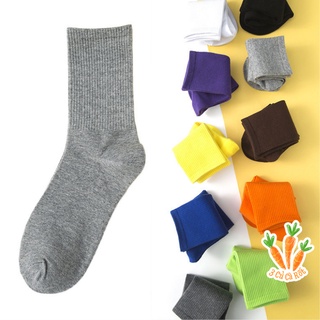 Tất cổ cao cotton - vớ trơn basic nam nữ unisex - 3cucarot