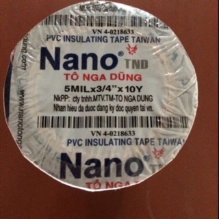 Cuộn băng dính điện nano to nhỏ 10y /20y