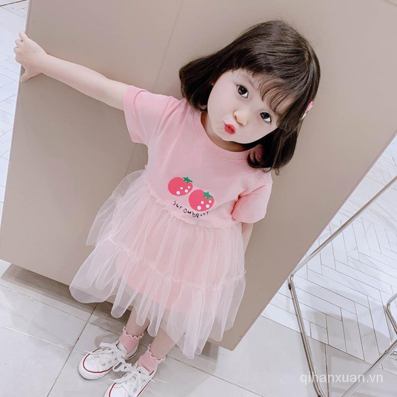 Cô Gái Ăn Mặc Mùa Hè, Quần Áo Trẻ Em Hàn Quốc Mới Váy Trẻ Em Mùa Hè Bé Gái Phong Cách Công Chúa