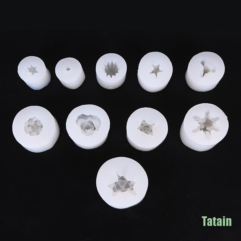 Khuôn silicone tạo hình làm nến/xà phòng hình cây xương rồng 3D DIY