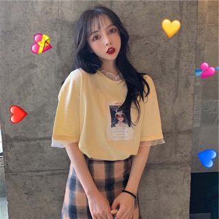 ÁO THUN PHỐI LƯỚI ULZZANG