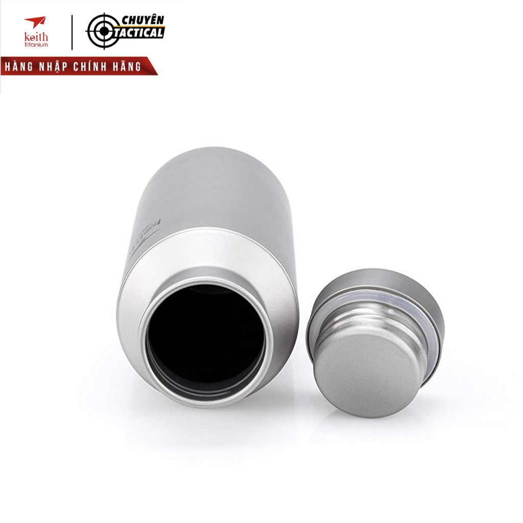 Bình nước Titanium 700ml  kèm bao vải KEITH Ti3032