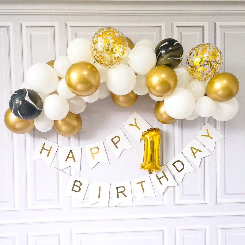 Bộ bóng chữ trang trí sinh nhật cho bé tự trang trí X1- Chọn màu