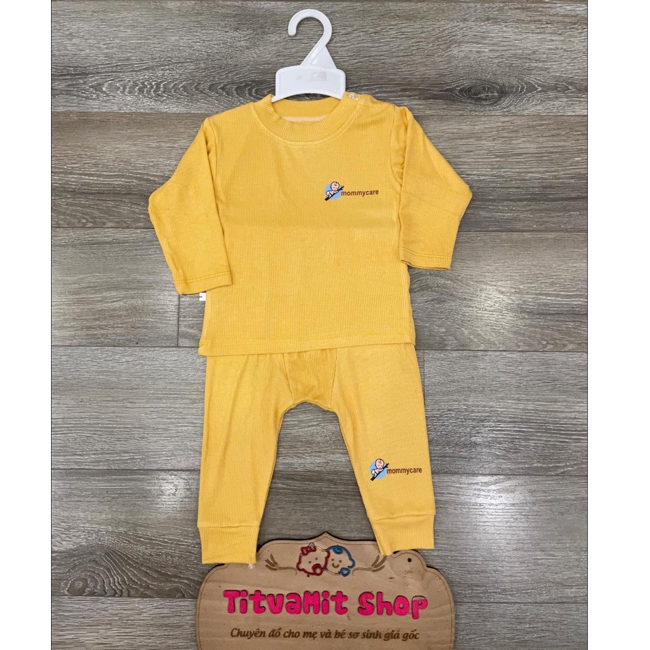 Bộ dài Mommycare cài vai tăm tre, bộ dài tay cài vai cho bé trai, bé gái