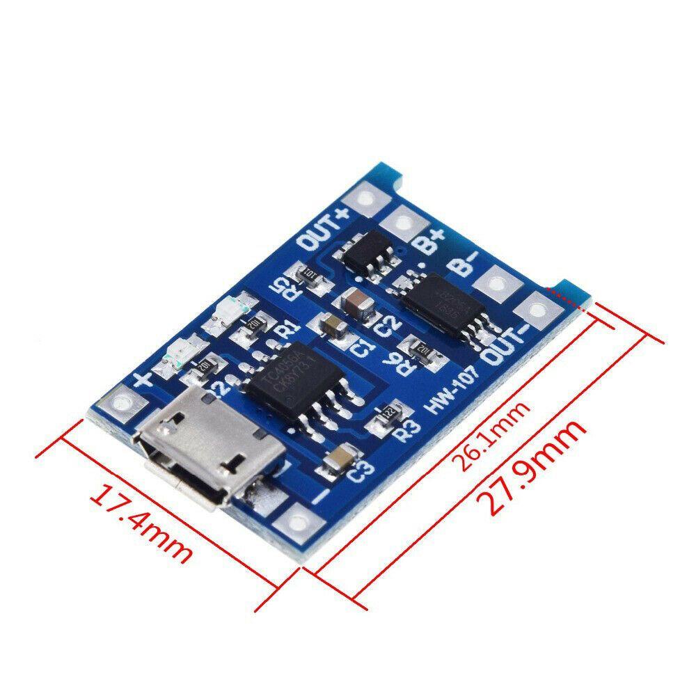Bảng Mạch Bảo Vệ Pin Li-ion Lipo 5V 1A 2A PCB BMS
