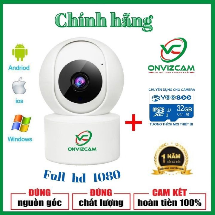 Camera wifi chính hãng ONVIZCAM V5PRO/ YH200 THẺ NHỚ 32G/64G  bảo hành 12 tháng nâng cấp của từ yoosee, carecam | BigBuy360 - bigbuy360.vn