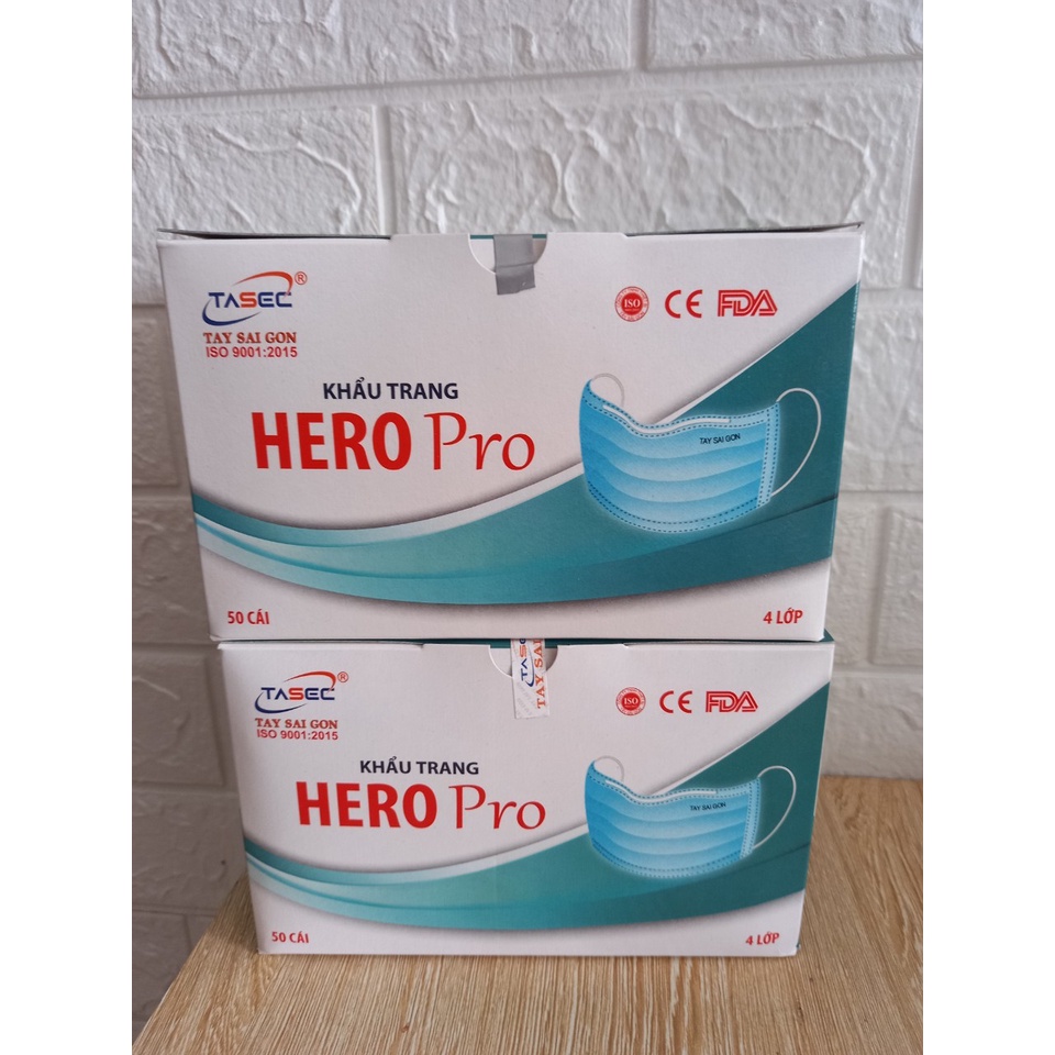 Khẩu trang y tế Hero pro ( 4 lớp)