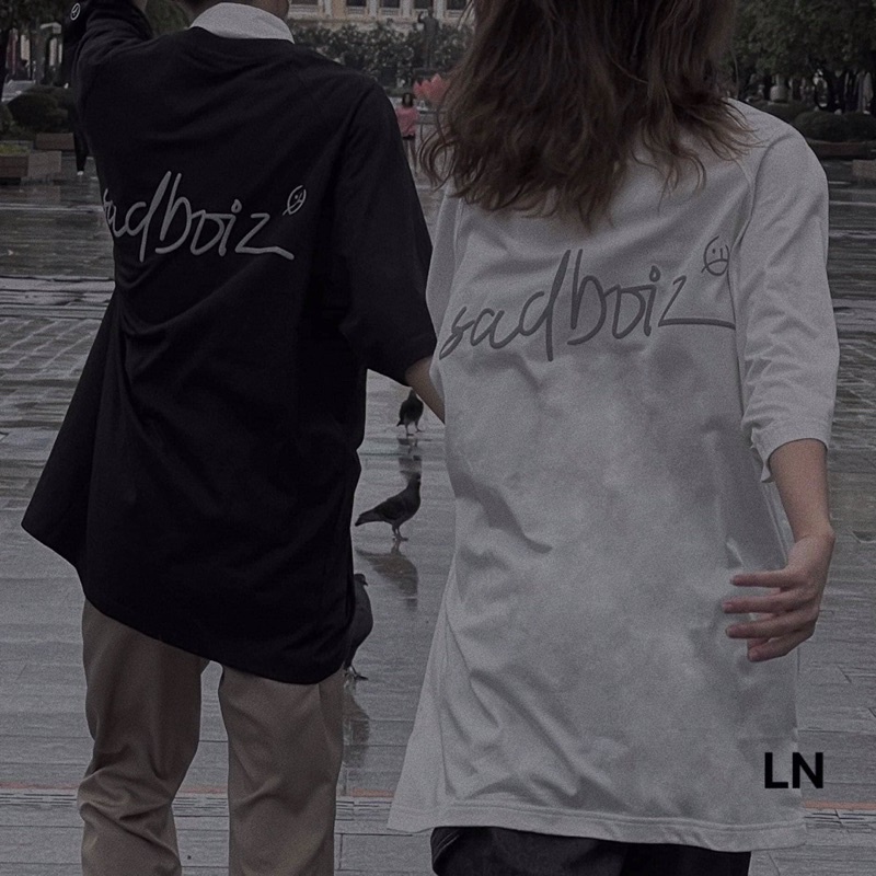 áo thun sadboiz chữ ký LOWKEY TEE chữ xám