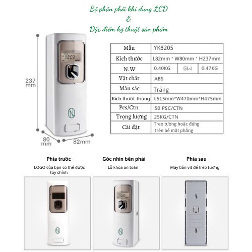 Máy Phun Nước Hoa Tự Động-Máy Xịt Thơm Phòng Cao Cấp