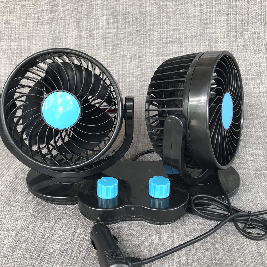 [Size TO] Quạt đôi 12V cỡ 6 inch dành cho ô tô, xe tải