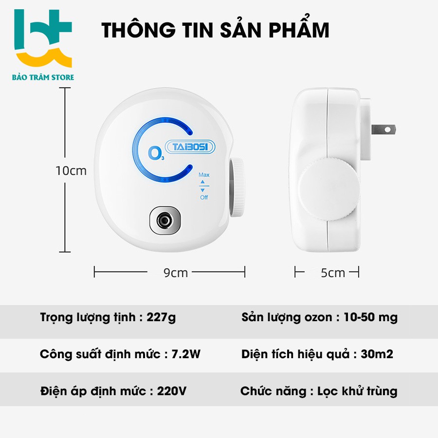 [XẢ KHO GIÁ GỐC ] [1 ĐỔI 1 30 NGÀY ] Máy hút mùi WC , PHÒNG NGỦ , PHÒNG ĂN TaiBoShi