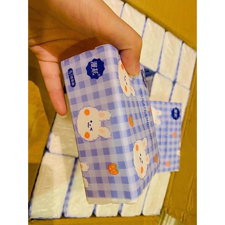 1 Gói Giấy Ăn Thỏ Trắng Siêu Mịn Siêu Dai Giấy Ăn Rút Hình Thỏ - T2K Max