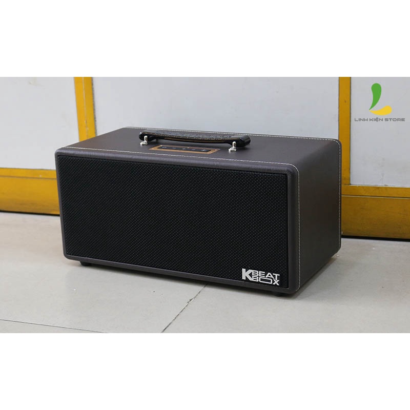 Loa kéo HOSAN KS362D thùng gỗ bọc da tặng kèm micro không dây hát karaoke