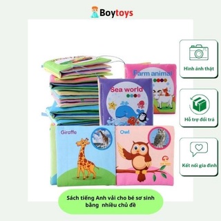 Sách tiếng anh vải cho bé sơ sinh nhiều chủ đề