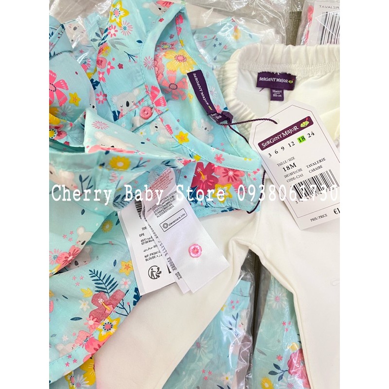 Set áo + quần legging cotton cho bé gái