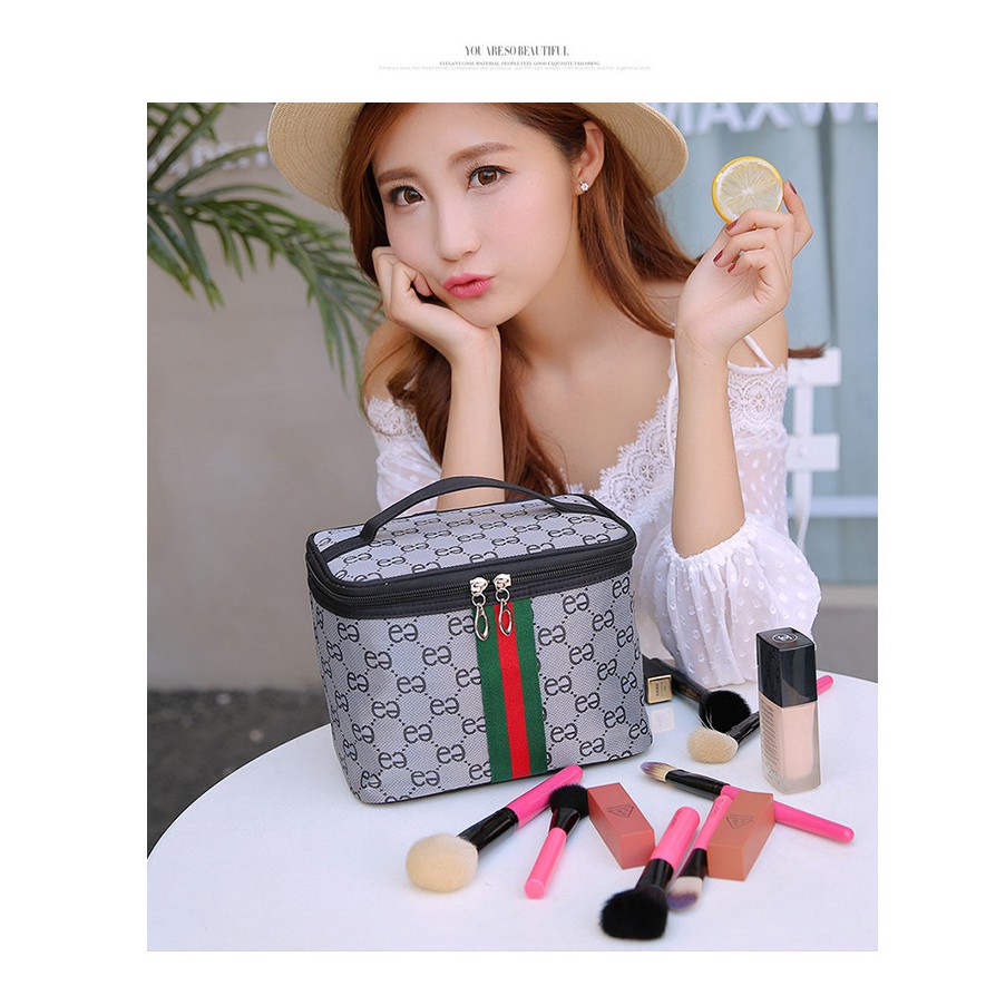 Túi đựng đồ trang điểm in họa tiết Zdh30