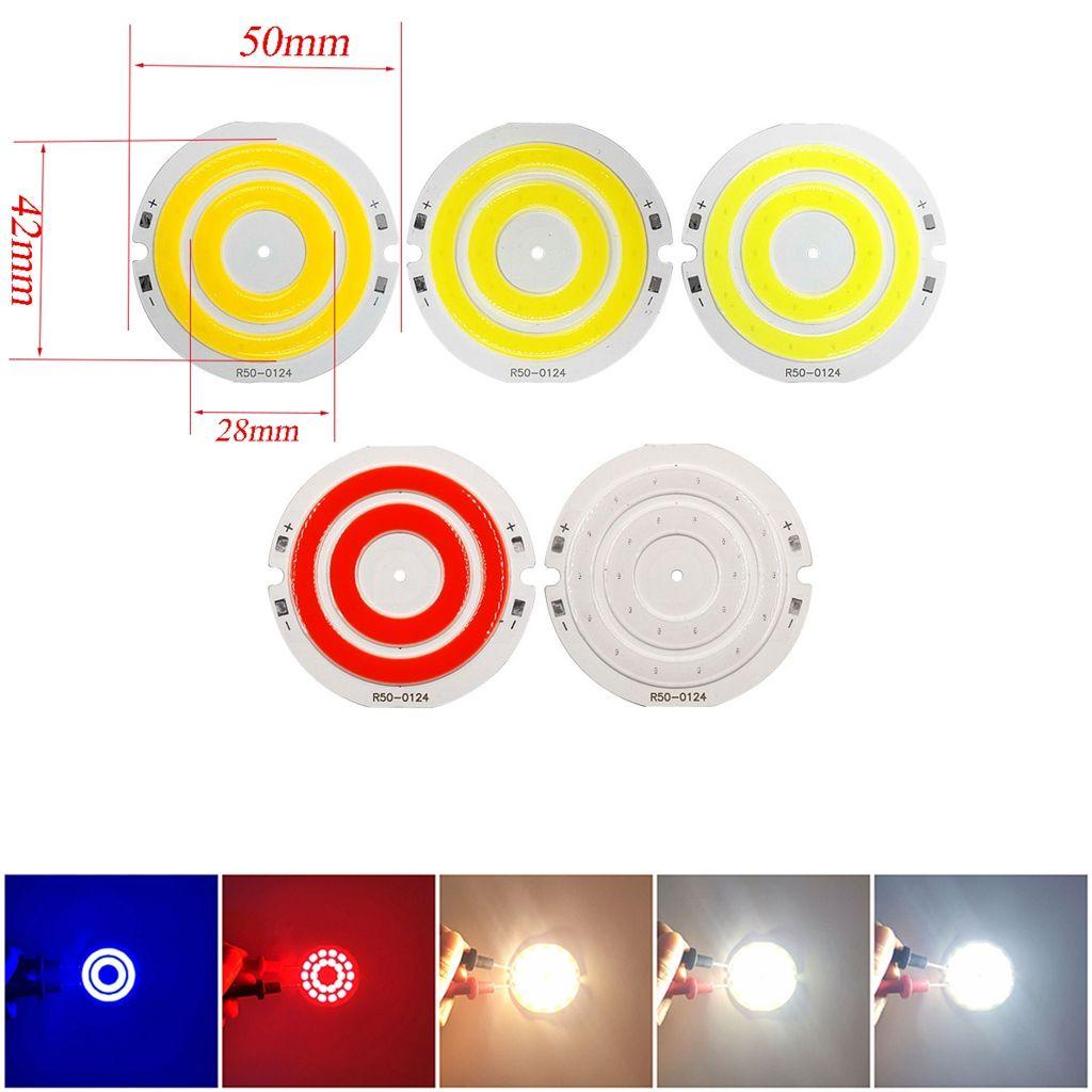 HARRIETT Chip Đèn Led COB Hình Tròn Đường Kính 2W 50mm Ánh Sáng Ấm / Lạnh / Đỏ / Xanh Dương