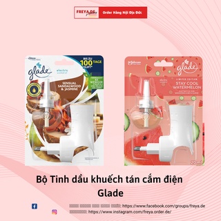 Bộ Tinh dầu khuếch tán cắm điện Glade - Bí quyết thơm nhà của người Đức, lan tỏa hương thơm hiệu quả.