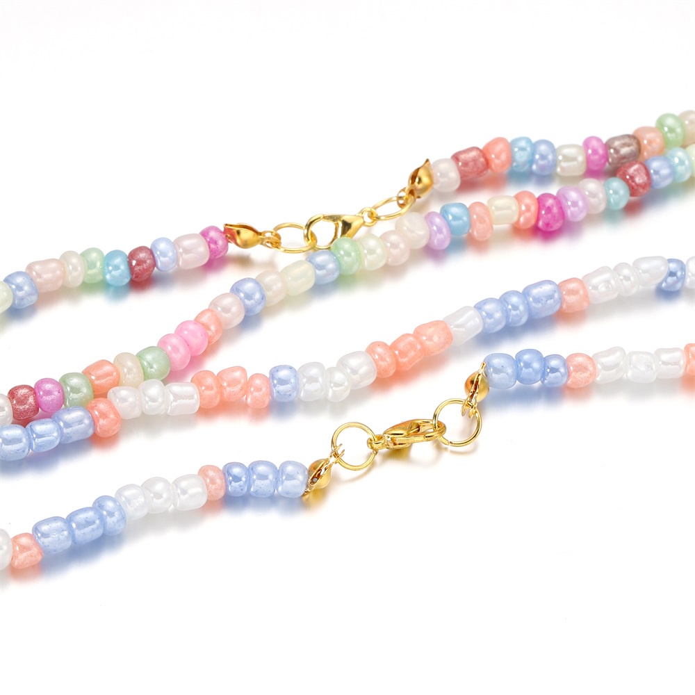 Set 300 hạt cườm St.kunkka 3mm màu macaron dễ thương tự làm trang sức thủ công