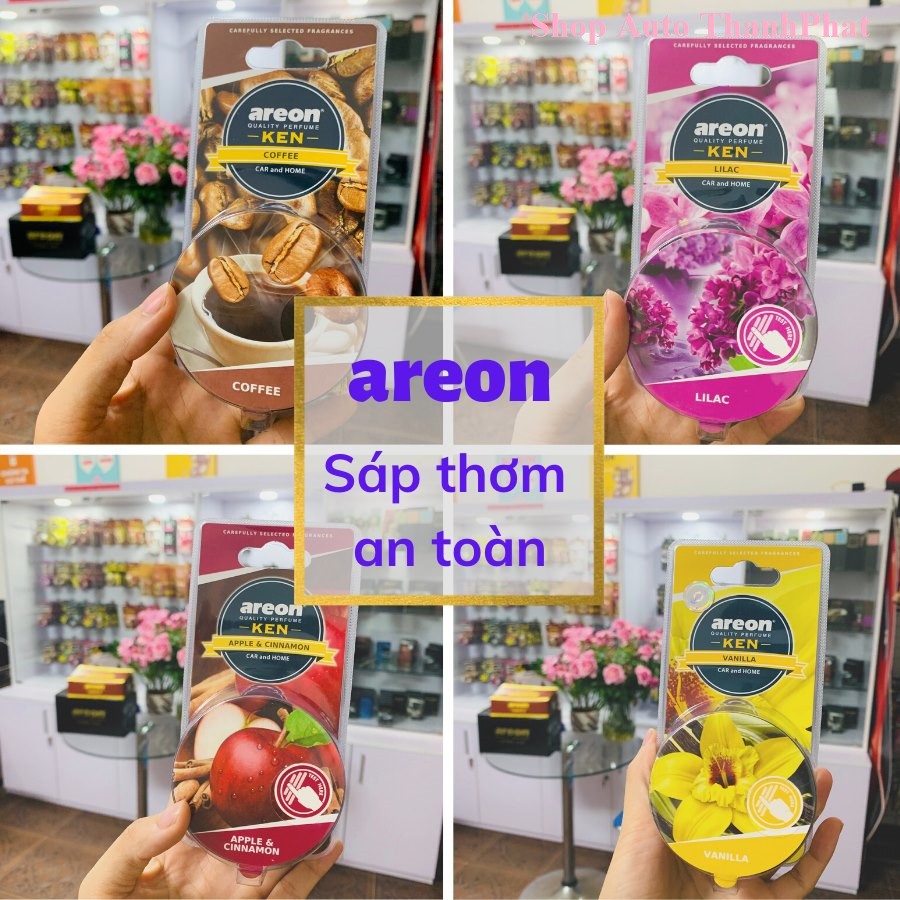 [Nhập khẩu] Sáp thơm nước hoa ô tô, xe hơi Hương Vani Đen – AREON KEN Vanilla Black