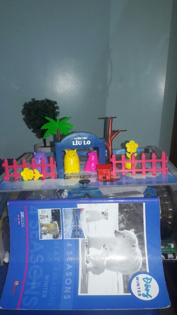 Set mô hình đồ chơi 3 bộ vườn thú