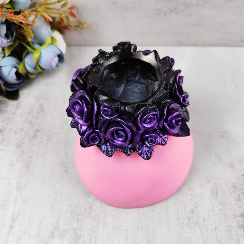 Sa Khuôn Silicon Làm Chậu Hoa Trang Sức