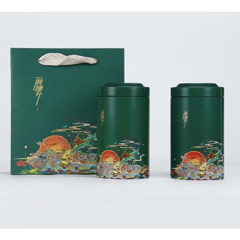 Hộp đựng trà bốn màu hộp chè làm bằng thiếc hộp đựng mứt tết