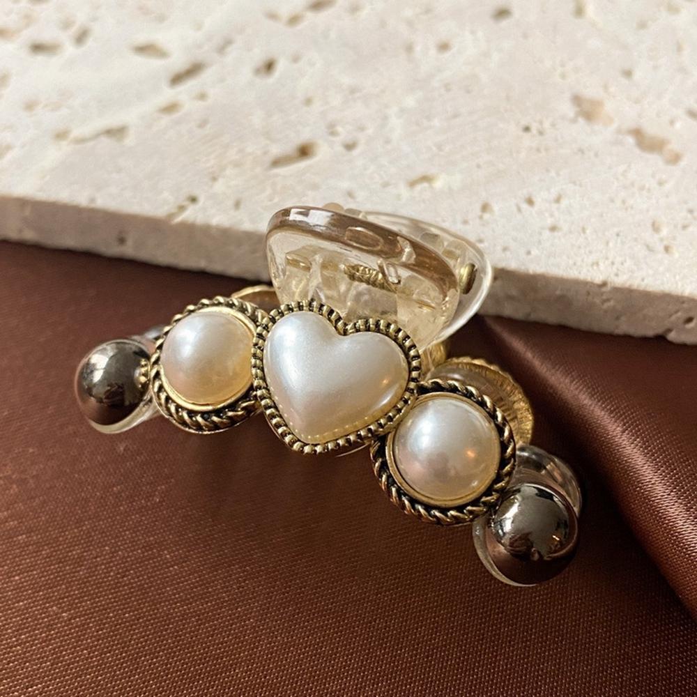 IVORY Kẹp Tóc Hình Oval / Vuông Phong Cách Hàn Quốc Ngọt Ngào Thanh Lịch Dành Cho