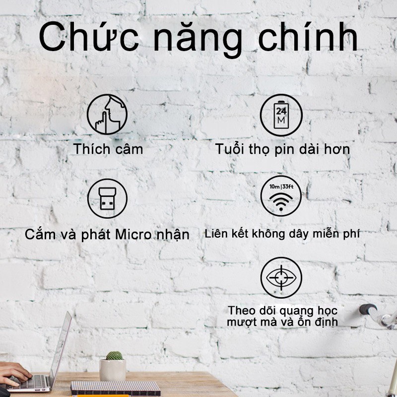 Chuột không dây công thái học Logitech M330 không phát ra tiếng lách cách khi sử dụng 2,4g