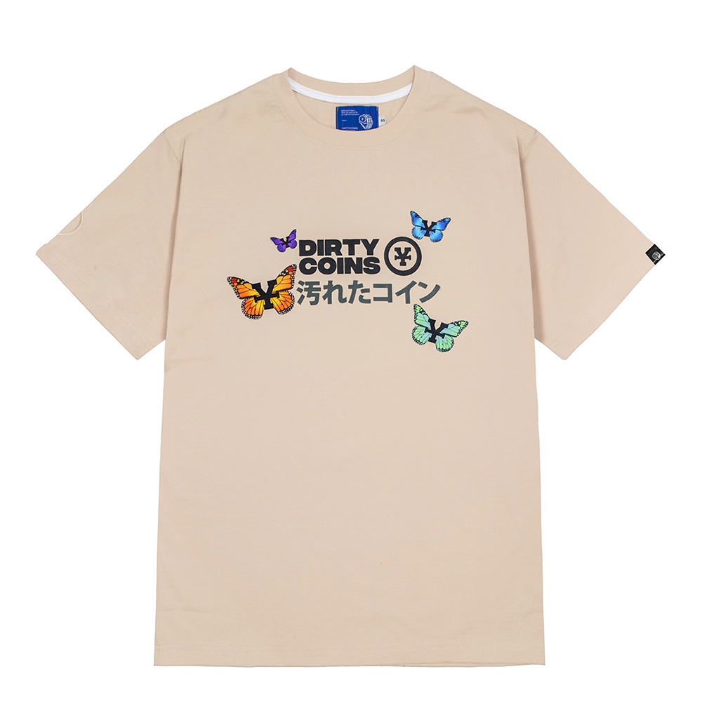 Áo thun Nam Nữ DirtyCoins Monarch Butterfly T-Shirt V2 - Tan