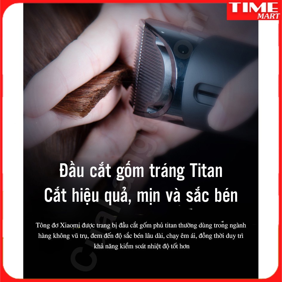 [CHÍNH HÃNG] Tông đơ cắt tóc Xiaomi Mijia LFQ02KL. An toàn, sang trọng, bảo hành 6th [TIME_MART siêu thị tiện íchLFQ02KL