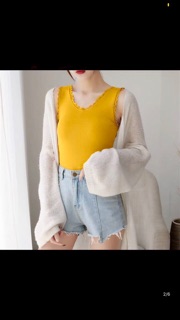 Áo len ba lỗ pha ren.sỉ 85k
